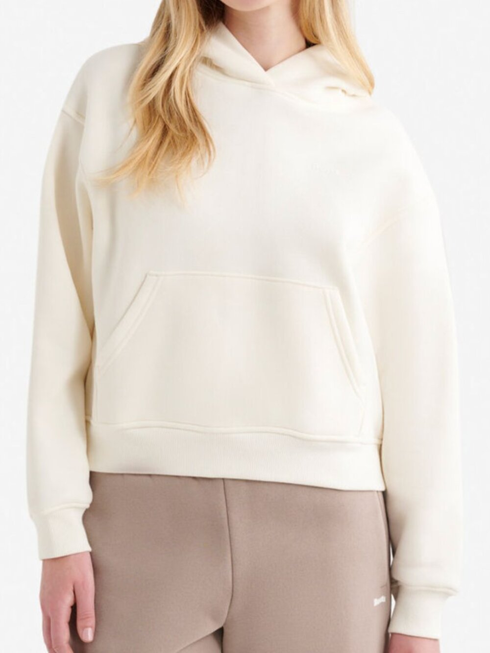 NWT Roots Cloud Hoodie Colour Egret Women's Size Large